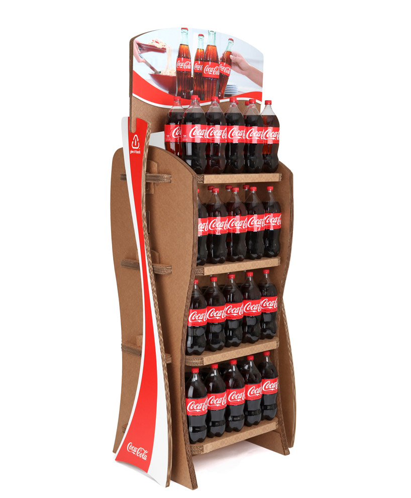 coca cola: plant bottle and give it back racks
