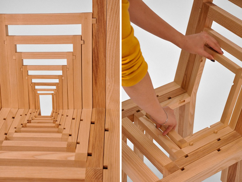 puzzle like inception chair by vivian chiu