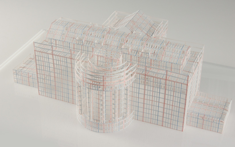 jill sylvia intricately cut ledger paper structures