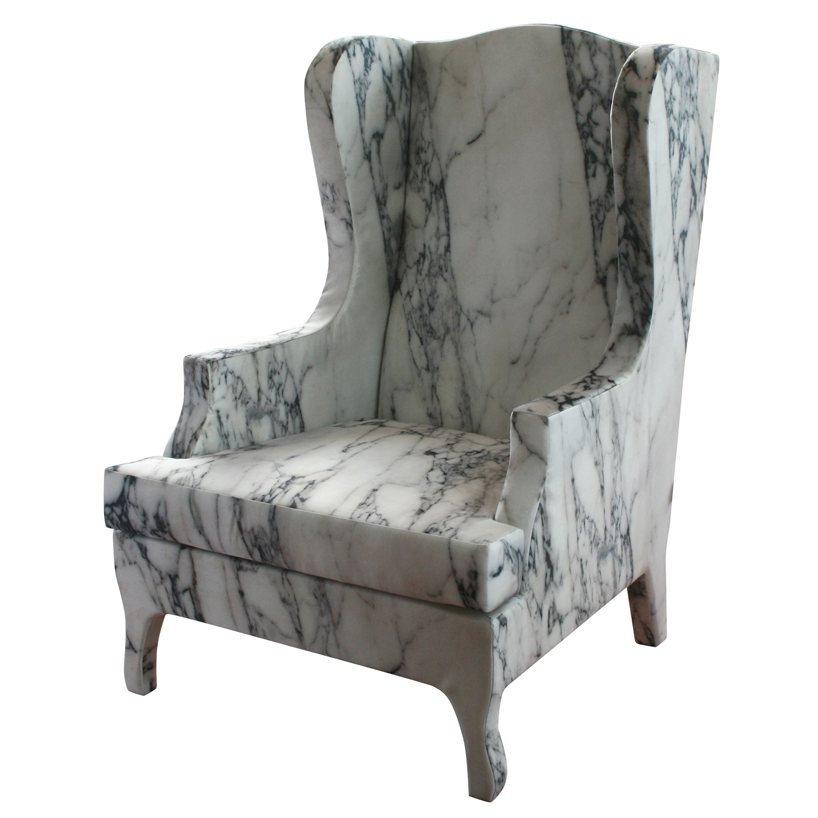 maurizio galante: soft marble armchair for cerruti baleri