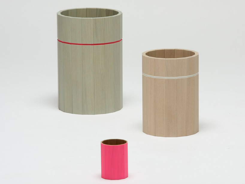 scholten & baijings: color bins + table for karimoku new standard