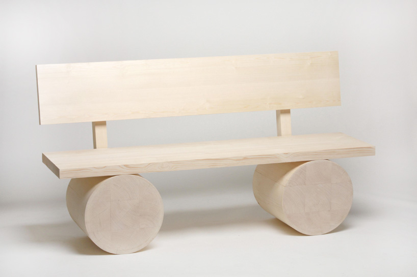 thomas schnur: holzbank larch wood bench