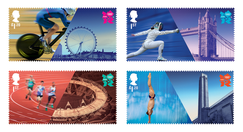 hat trick design: london 2012 olympics stamps