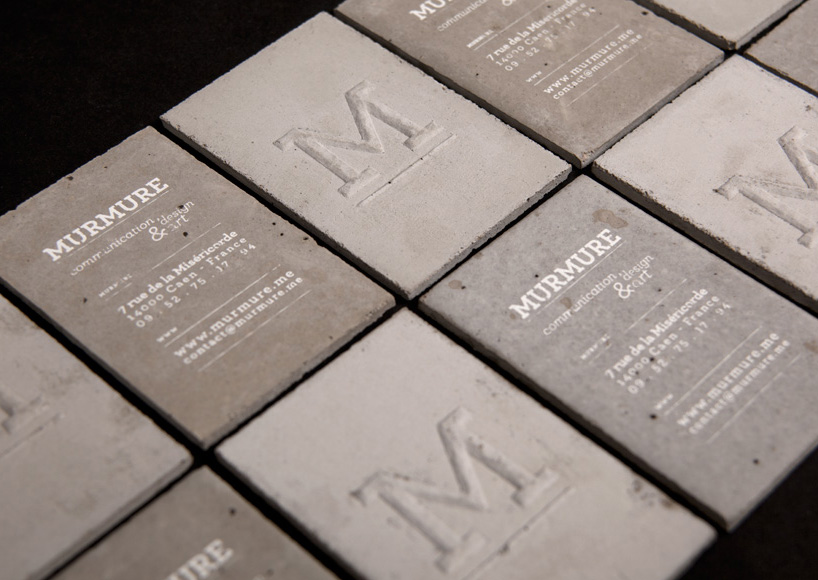 murmure: concrete business card