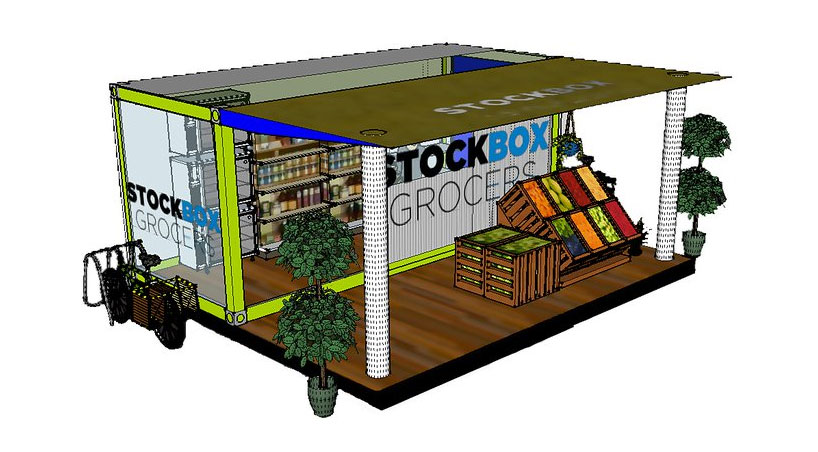 stockbox grocers: shipping container grocery store