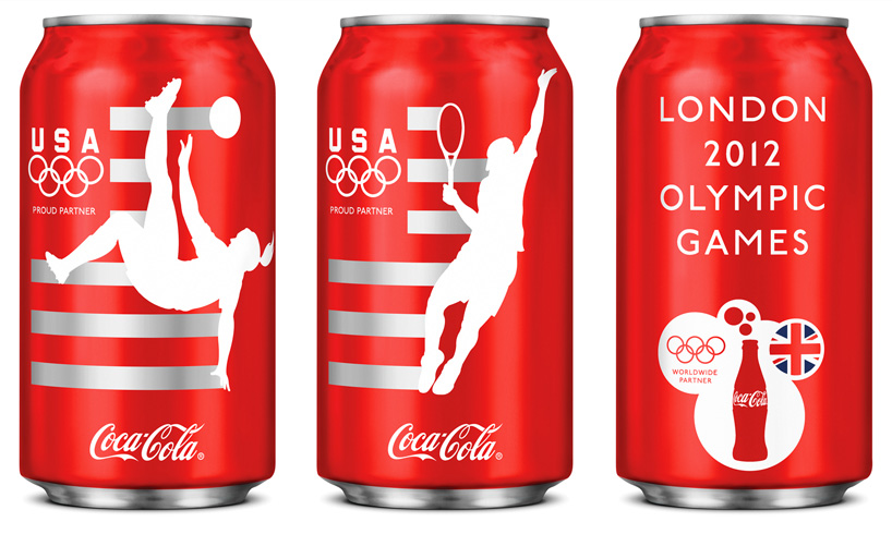 turner duckworth: team USA coca cola cans