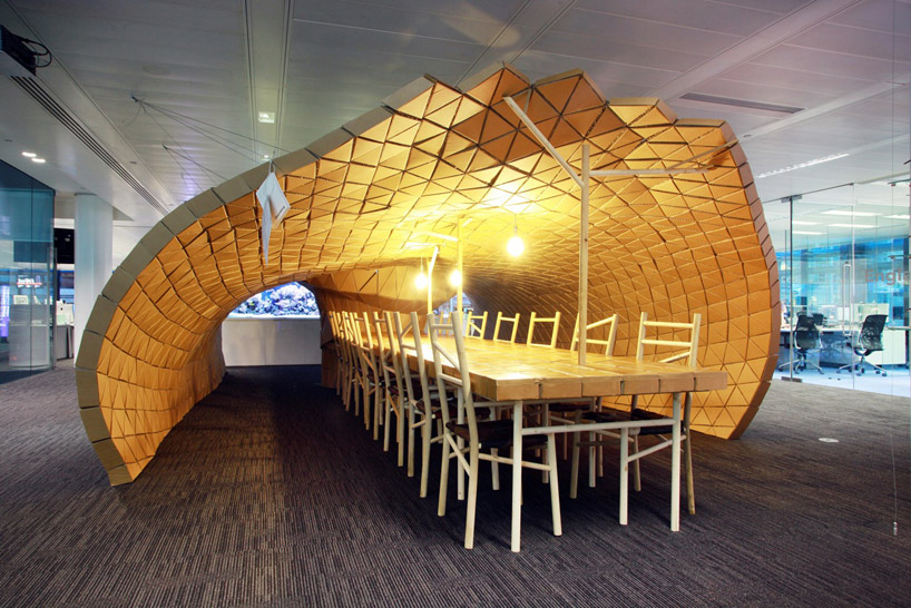 liam hopkins: pupa cardboard habitat for bloomberg