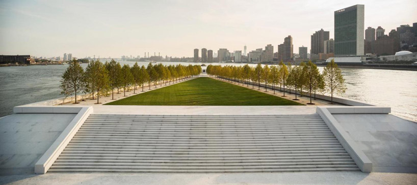 FDR four freedoms park: louis kahn's design opens in new york