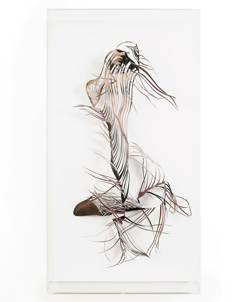 russell art created with a scalpel