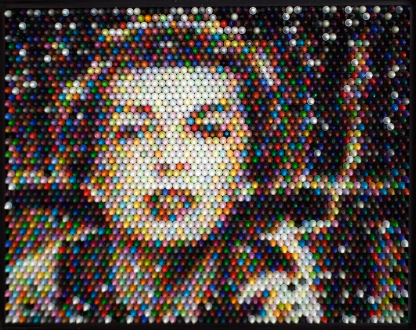photographs composed of crayons by christian faur