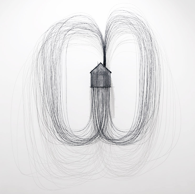 drawing with wire by david moreno