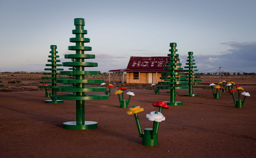 LEGO life size forest in the australian outback