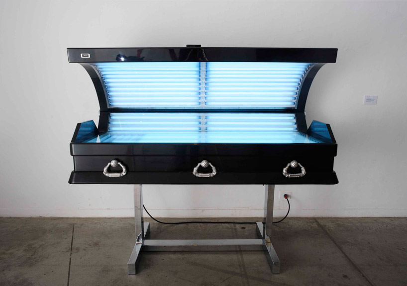 suntanning coffin by luciano podcaminsky