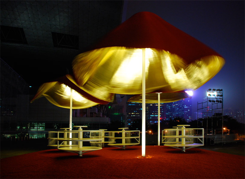 clavel arquitectos: ultralight centrifugal pavilion
