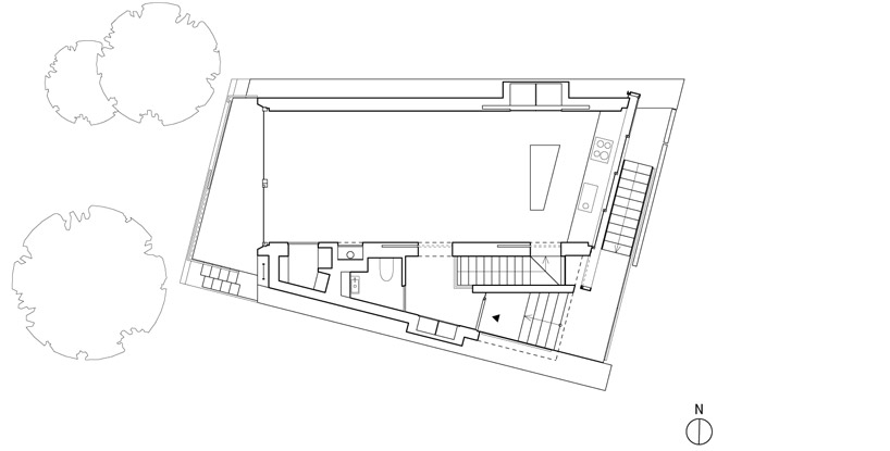 Shigeru Ban Architects House At Hanegi Park - Curtain Wall House Plan