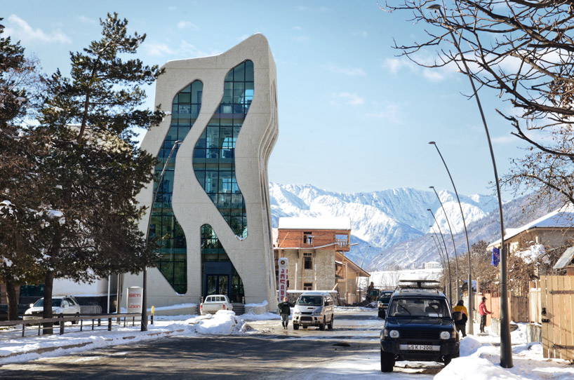 j. mayer h. architects: house of justice + police station in mestia - 5