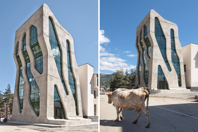 j. mayer h. architects: house of justice + police station in mestia - 7