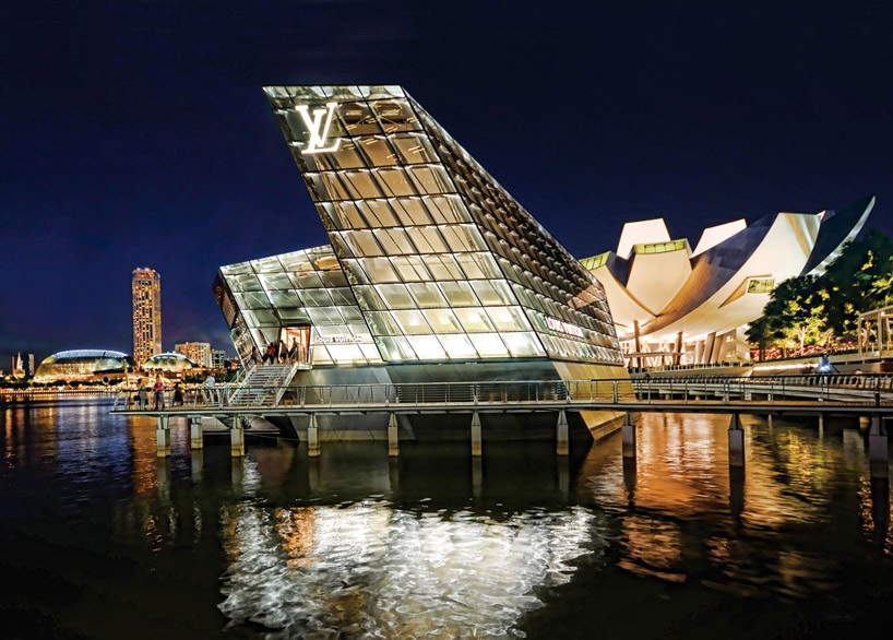 moshe safdie + peter marino: louis vuitton island maison at marina bay sands