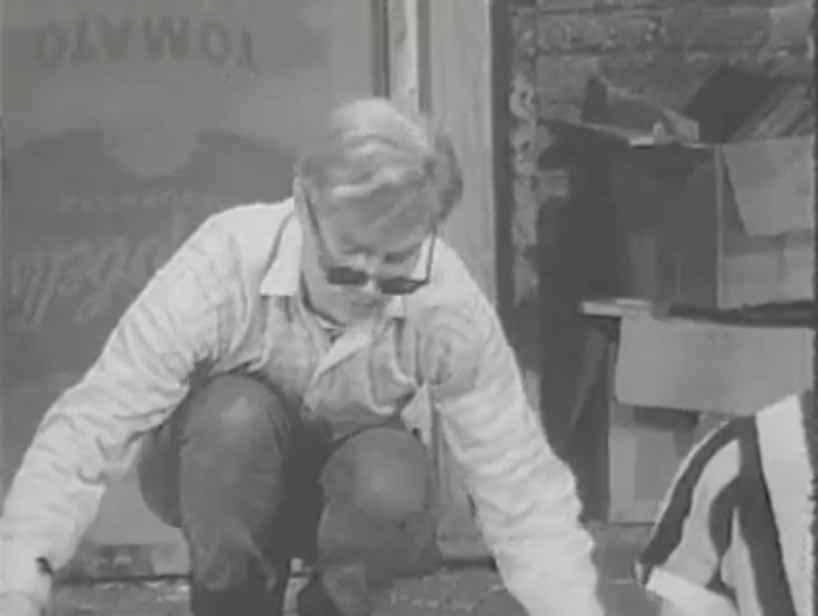 archival film footage of andy warhol at work by SFMOMA