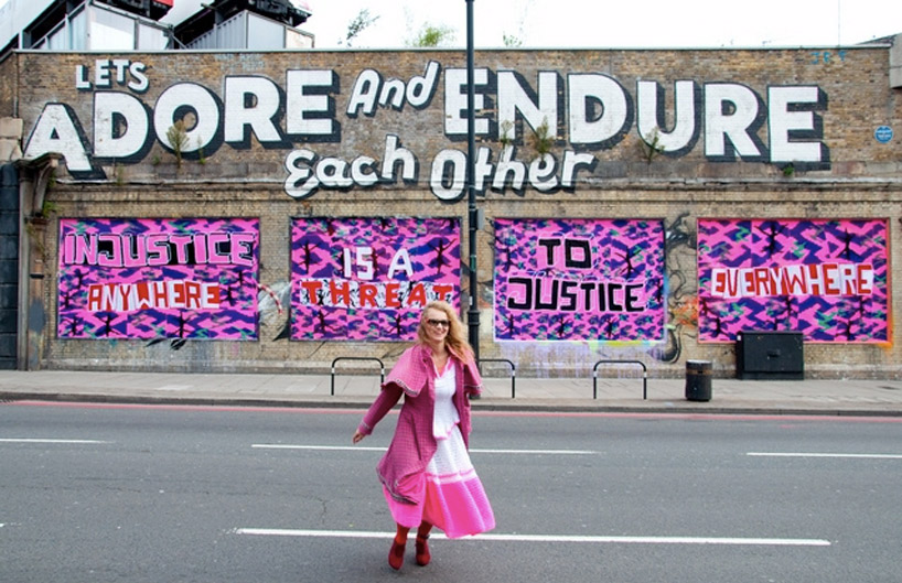 olek: knitted anti slavery graffiti in london