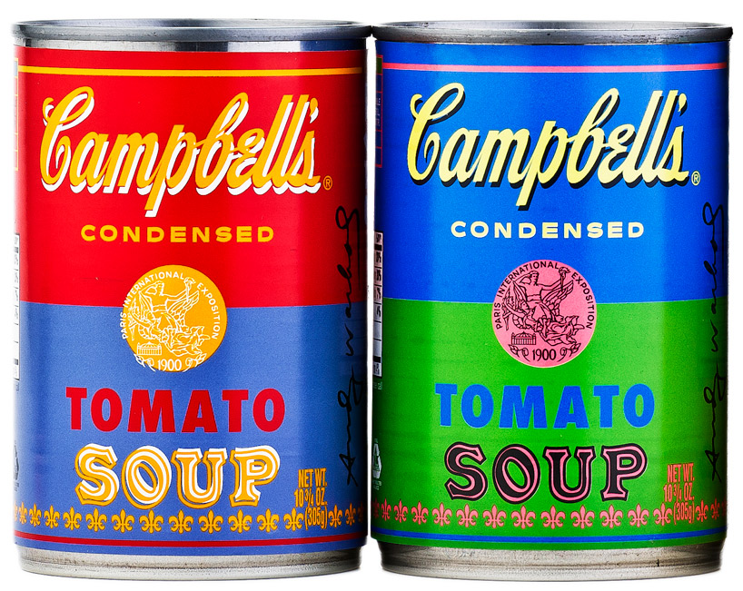 andy warhol limited edition campbell's soup can labels