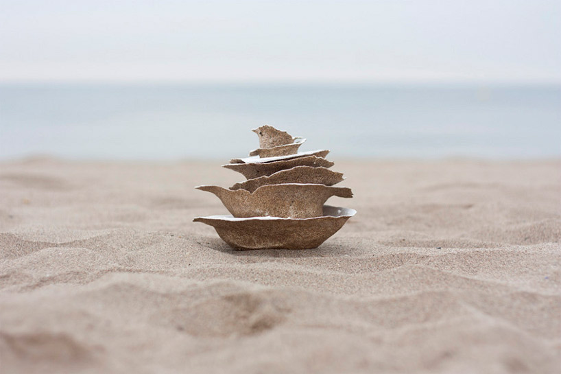 tableware made from sand   arsenicos by victor castanera