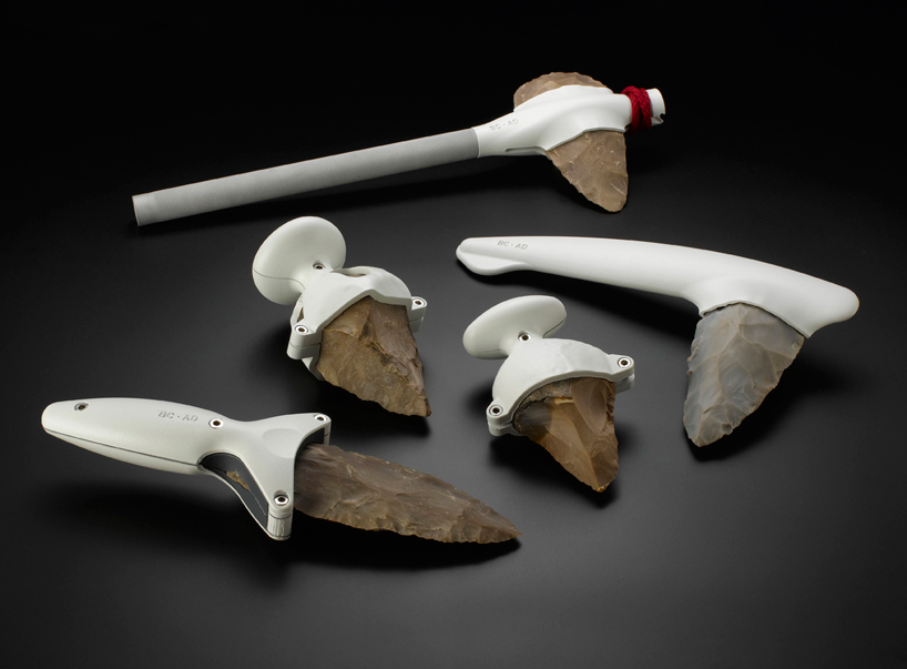 modern stone + flint tools by ami drach + dov ganchrow