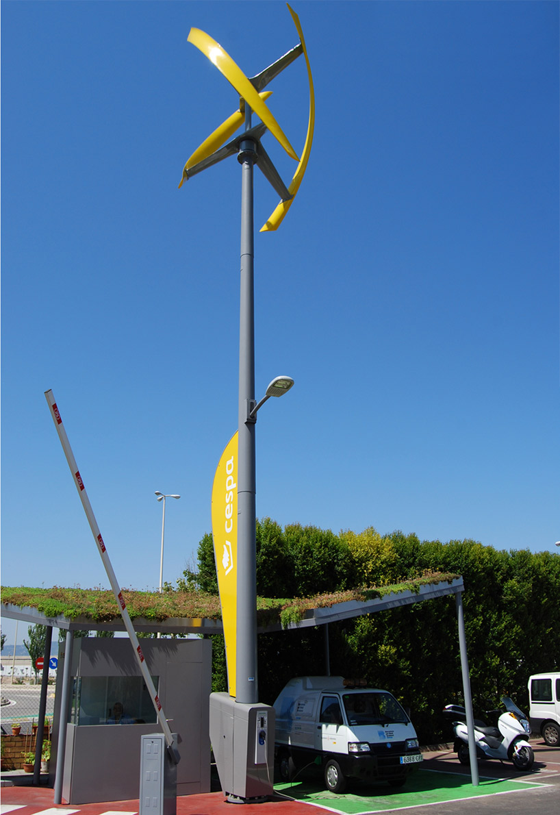 world's first wind powered electric charging station