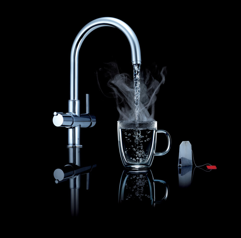 grohe red   boiling hot water faucet