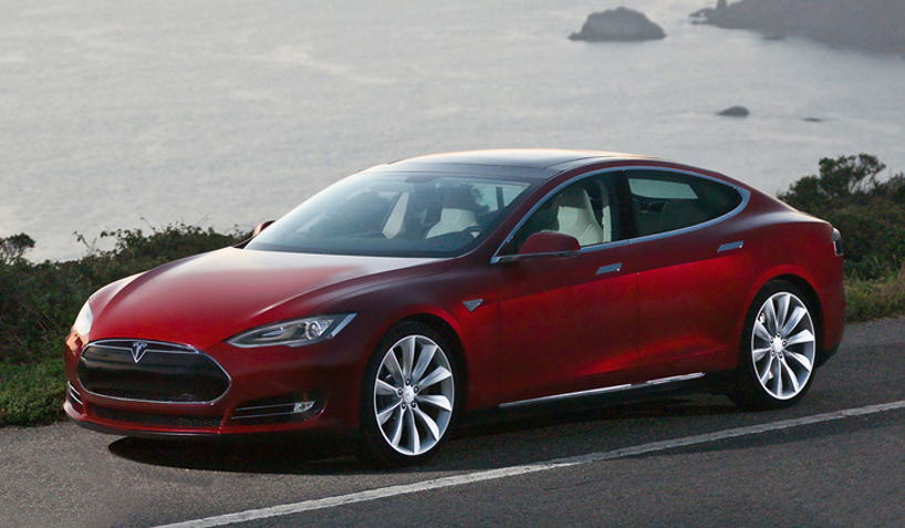 tesla model S now in production