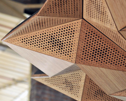 rvtr: resonant chamber   origami architectural acoustic panels