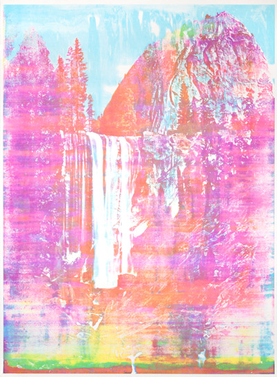 edible silk screens + lake water photographs by matthew brandt