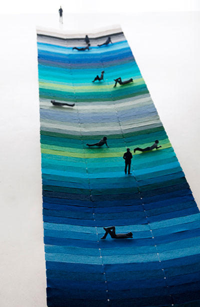 bouroullec brothers + kvadrat: textile field for london design week 2011
