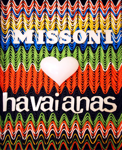 yoyó creativo: missoni loves havaianas