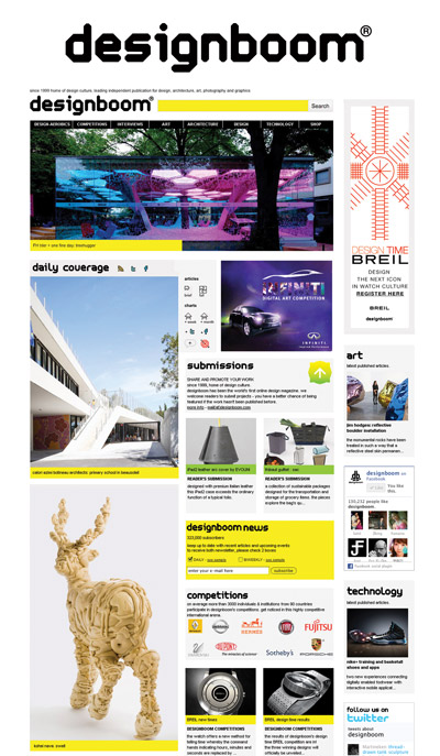 designboom is the most popular architecture magazine