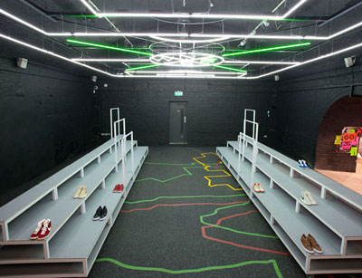 wilson brothers: 'raise your game' installation for NIKE's east london 1948 space