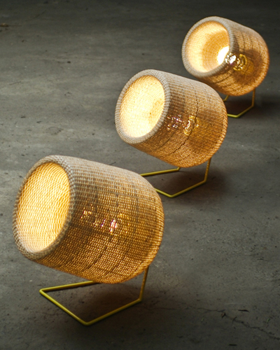 the andes house: wicker lamps