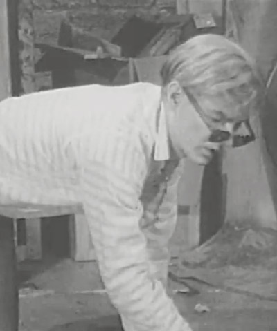archival film footage of andy warhol at work by SFMOMA