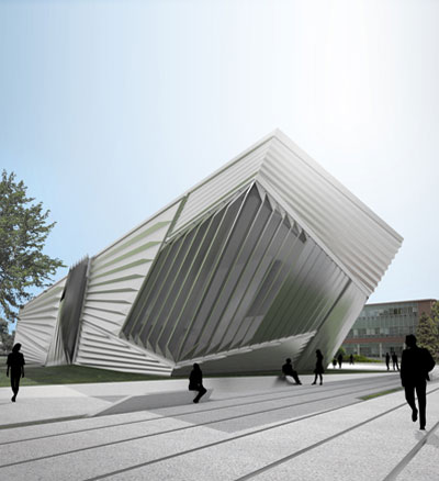 zaha hadid: edythe broad art museum, michigan