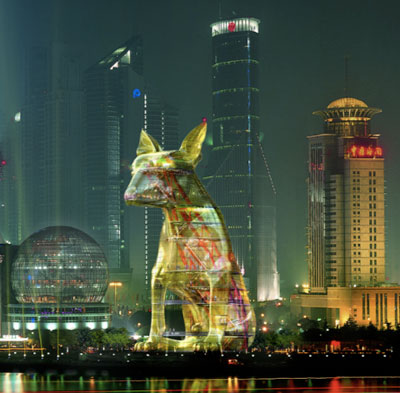 bob, the lost dog building for shanghai 2010 by aurele