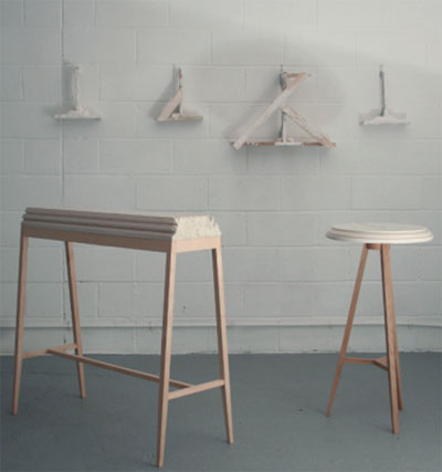 studio glithero: bench mould furniture
