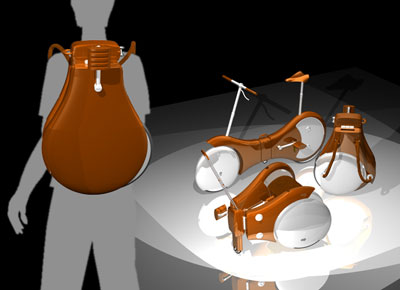 the backpack bicycle concept