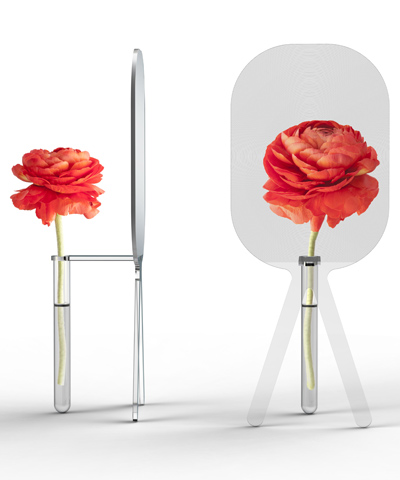 fresnel lens vase   big bloom by charlie guda