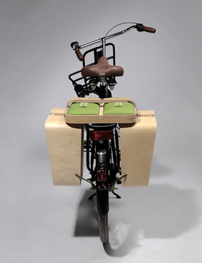 bike rack picnic basket with table and chairs by bloon design