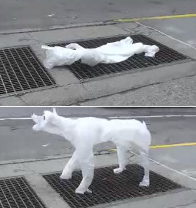 plastic bag animals by joshua allen harris