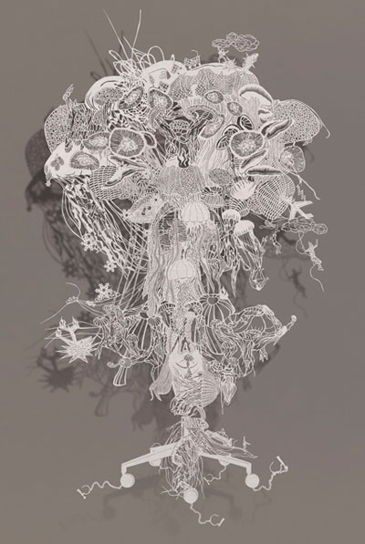 bovey lee: paper cutout drawings