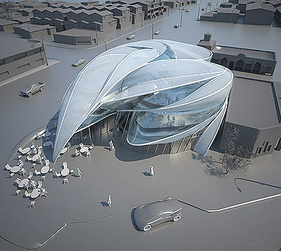 B + U architects: mixed used building, LA