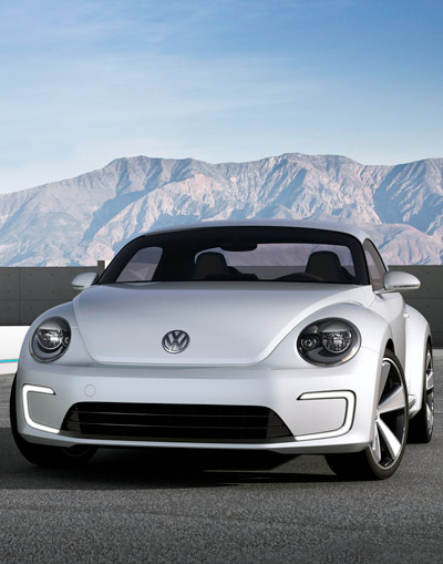 VW electric e bugster concept at detroit auto show