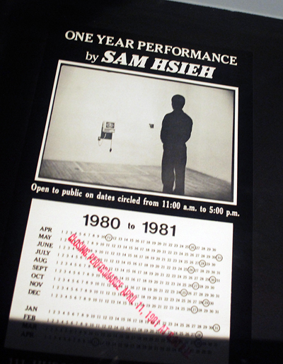 tehching hsieh at gwangju art biennale 2010