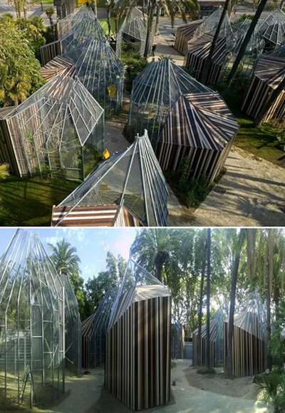 batlle and roig architects: cages for macaws at the barcelona zoo